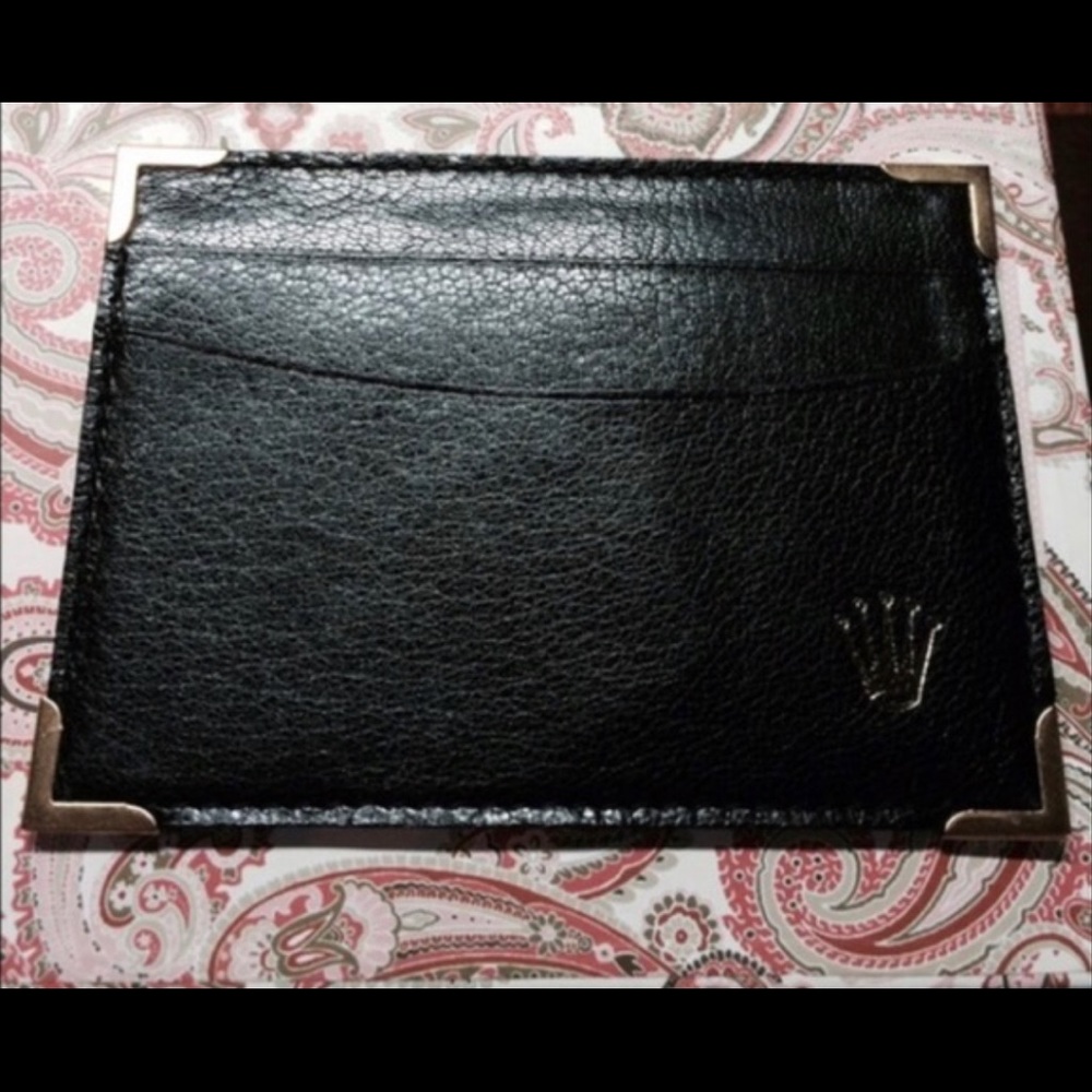 Rolex black credit card holder